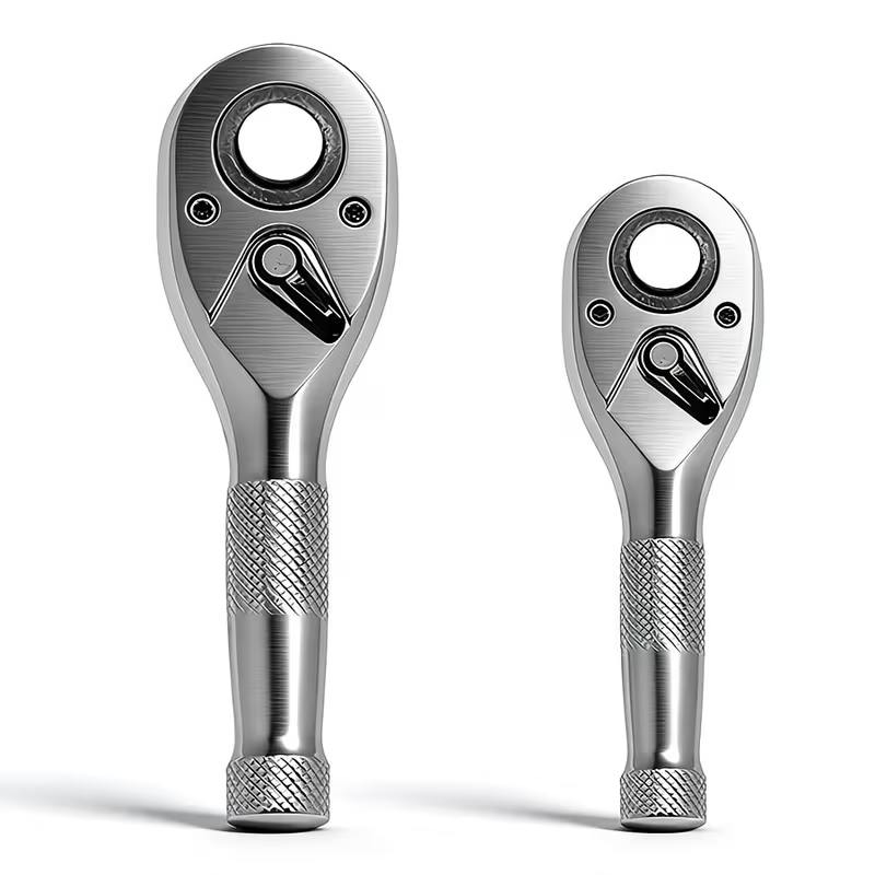 Ratcheting Wrench Set SAE Metric Steel Combination Spanner Kit