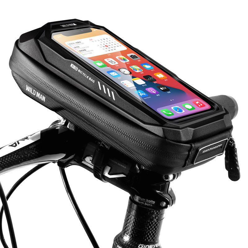 Waterproof Bicycle Front Frame Bag with Touchscreen Phone Mount