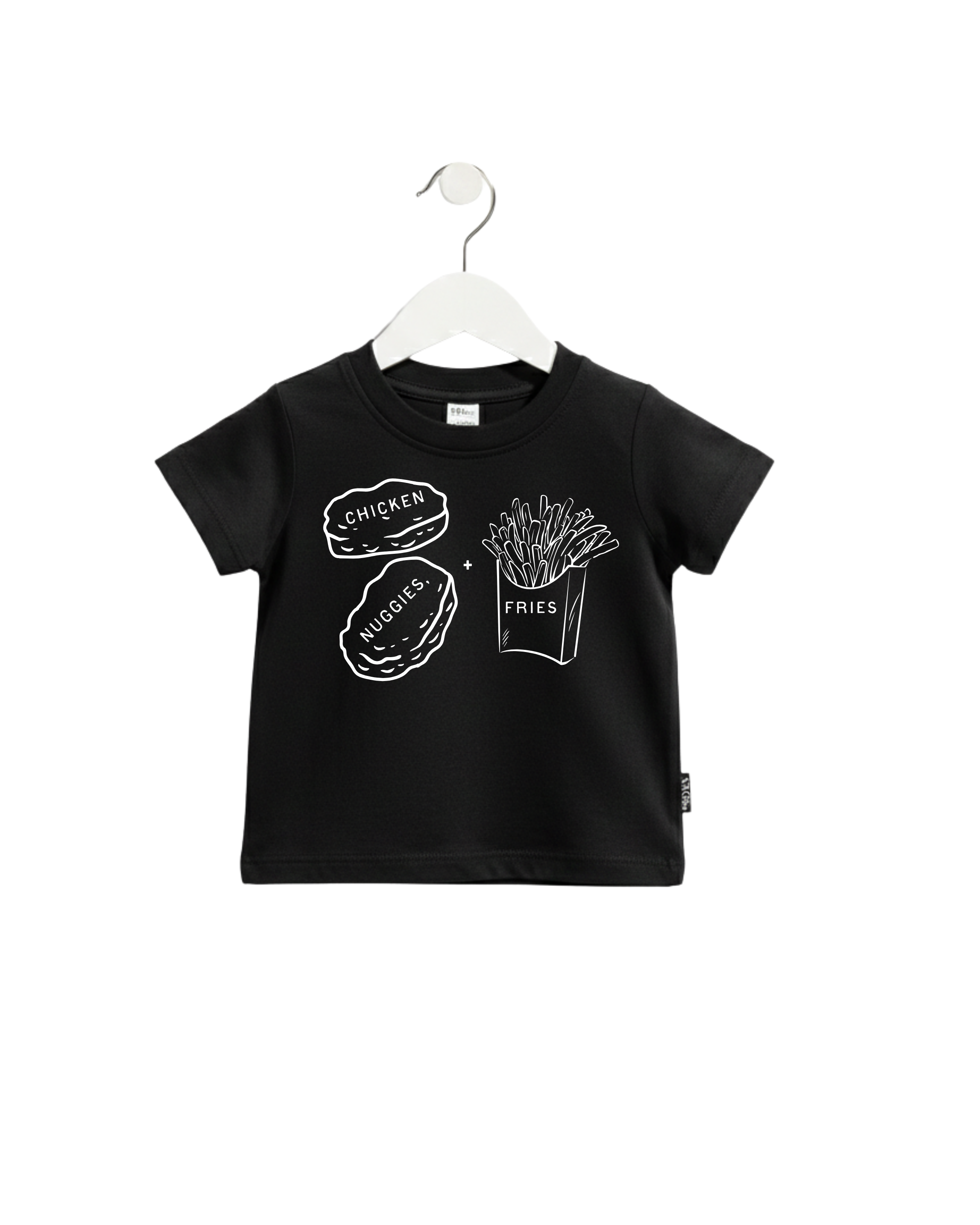 Unisex Chicken Nuggies + Fries Tee - Playful Cotton Graphic Top