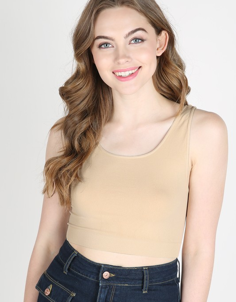 Minimalist Women's Basic Crop Top