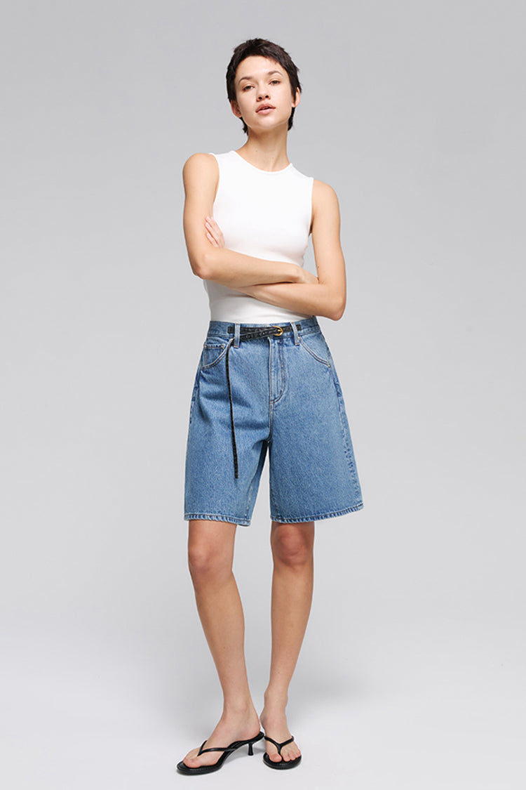 Freeway of Love Mid-Rise Bermuda Shorts