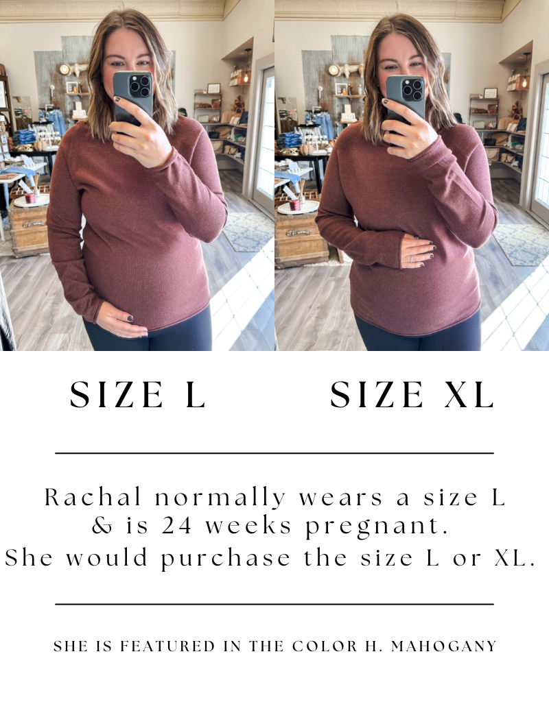 Viscose Round Neck Basic Sweater in H. Grey Knit