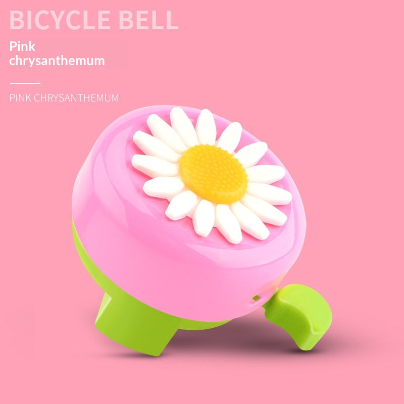 Daisy Flower Kids Bicycle Bell - Cute Aluminum Handlebar Ring