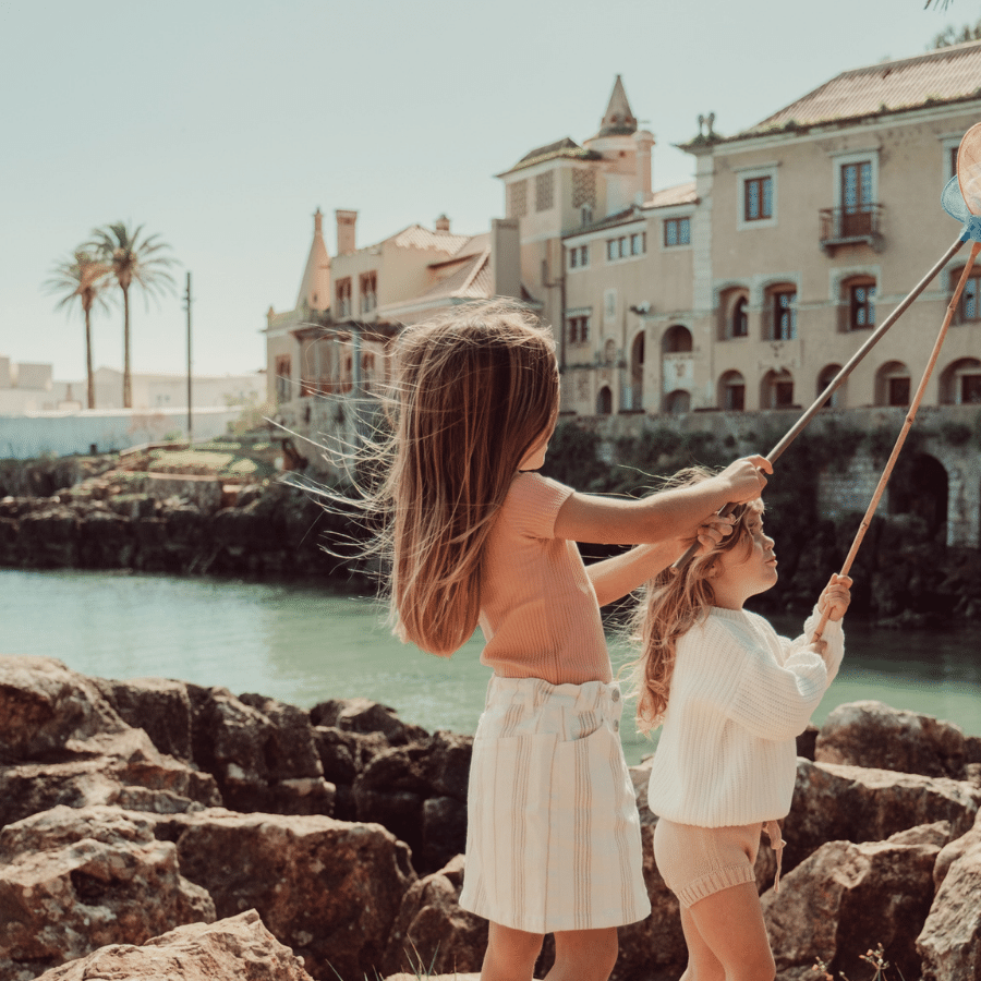 Rose Stripe Denim Skirt for Kids | Summer
