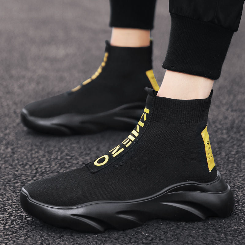 Men's Breathable Knit Running Sneakers – Lightweight Sport Shoes
