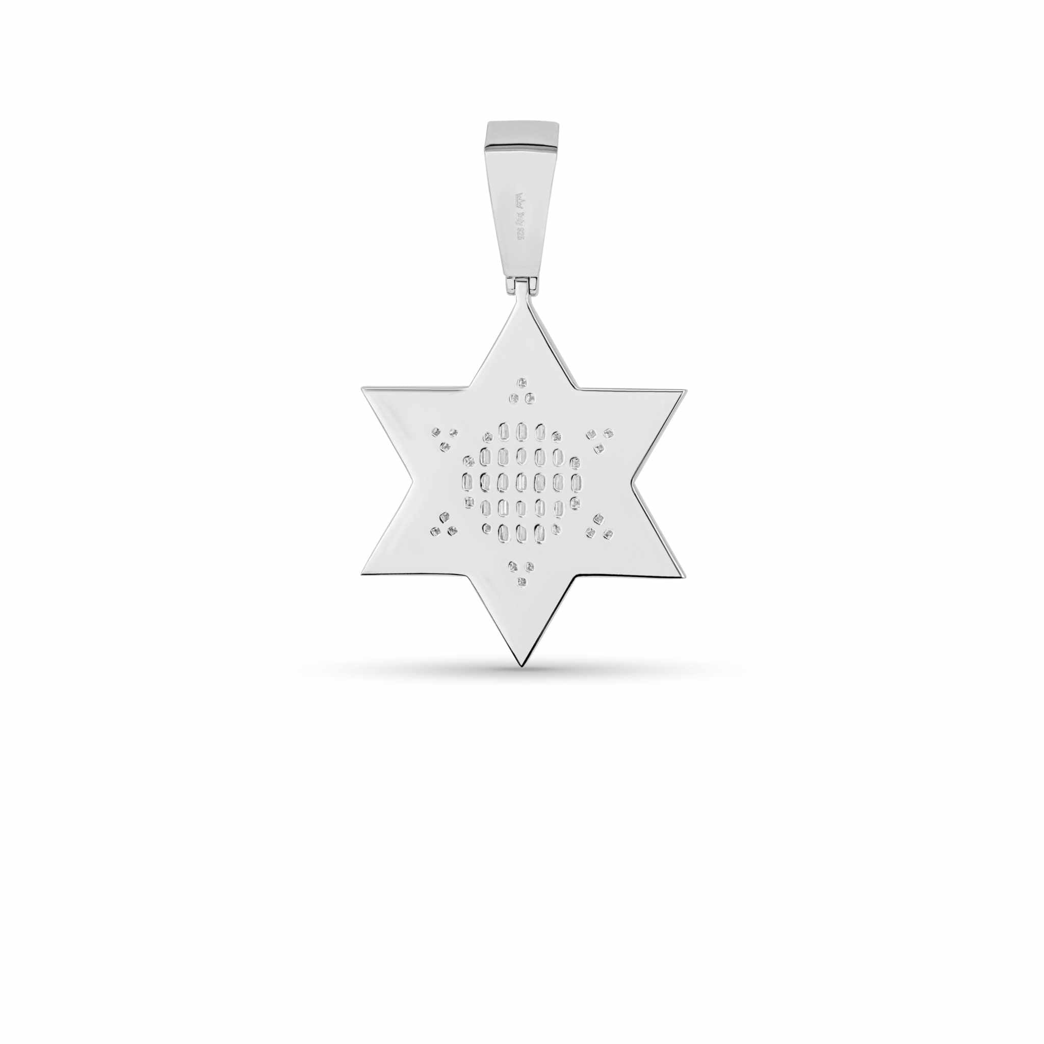 Moissanite Star Of David Pendant Solid 925 Sterling Silver