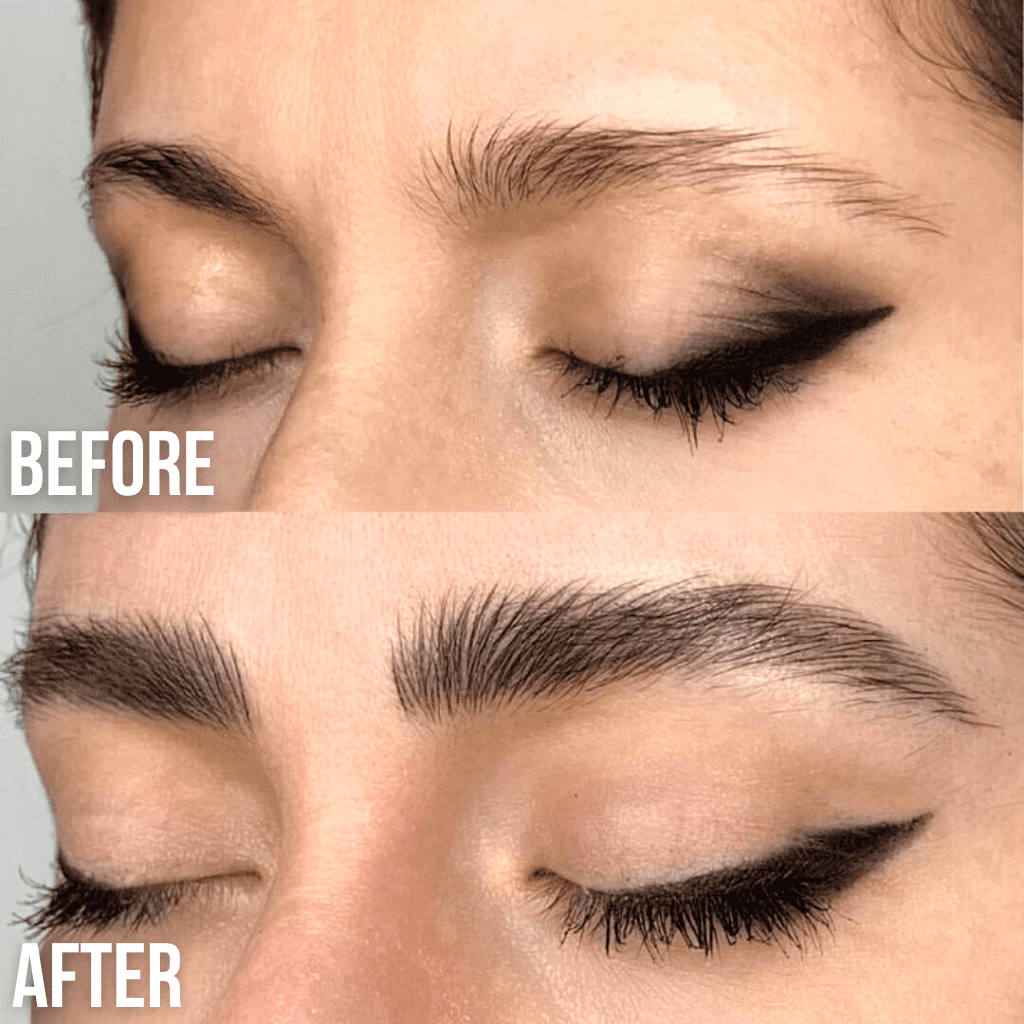 Black and Pale-Pink Eyebrow Growth Serum for Thicker, Fuller Brows