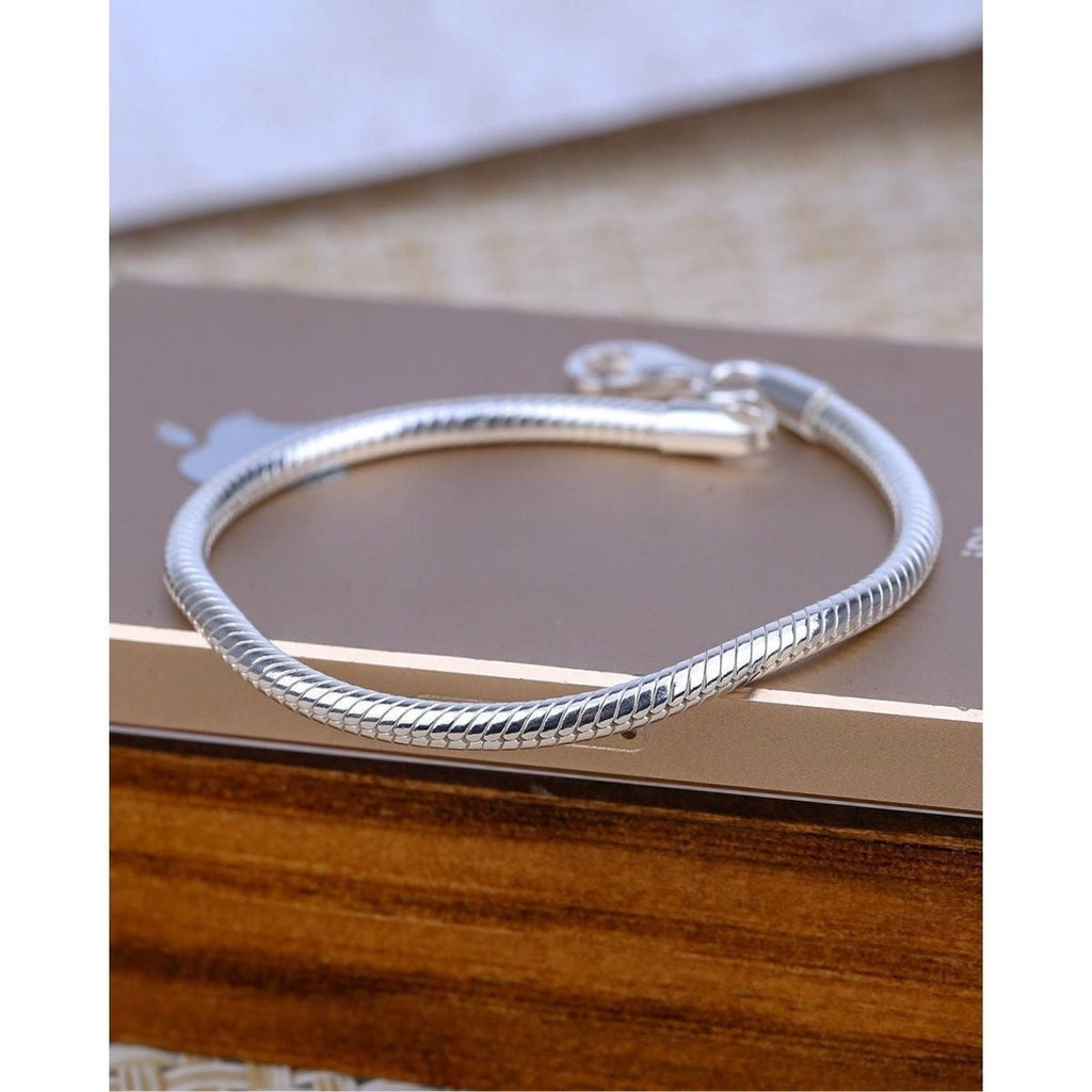Silver-plated Personalized Snake-chain Bracelet For Women