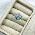 Colorful Zircon Snowflake Ring For Women Adjustable Personalized