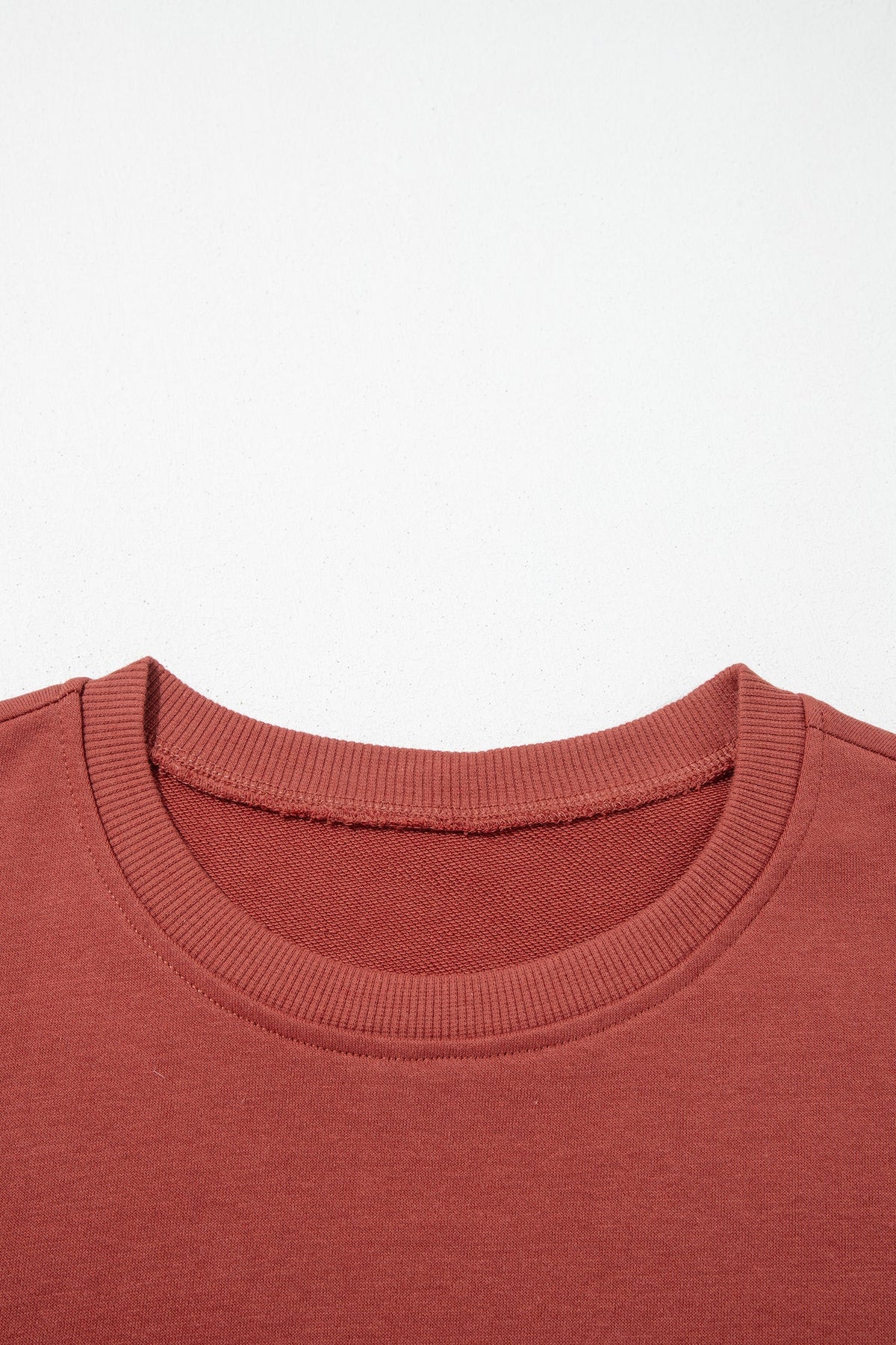 Checker Side Stripe Trim Drop Shoulder Sweatshirt