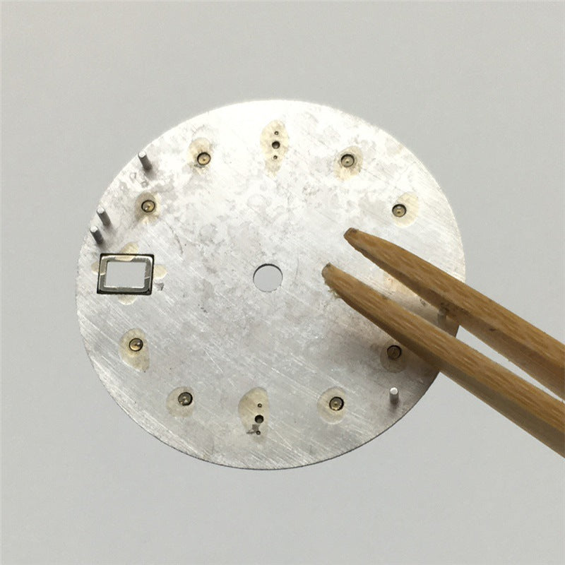 Modified Watch Dial With Luminous Numerals