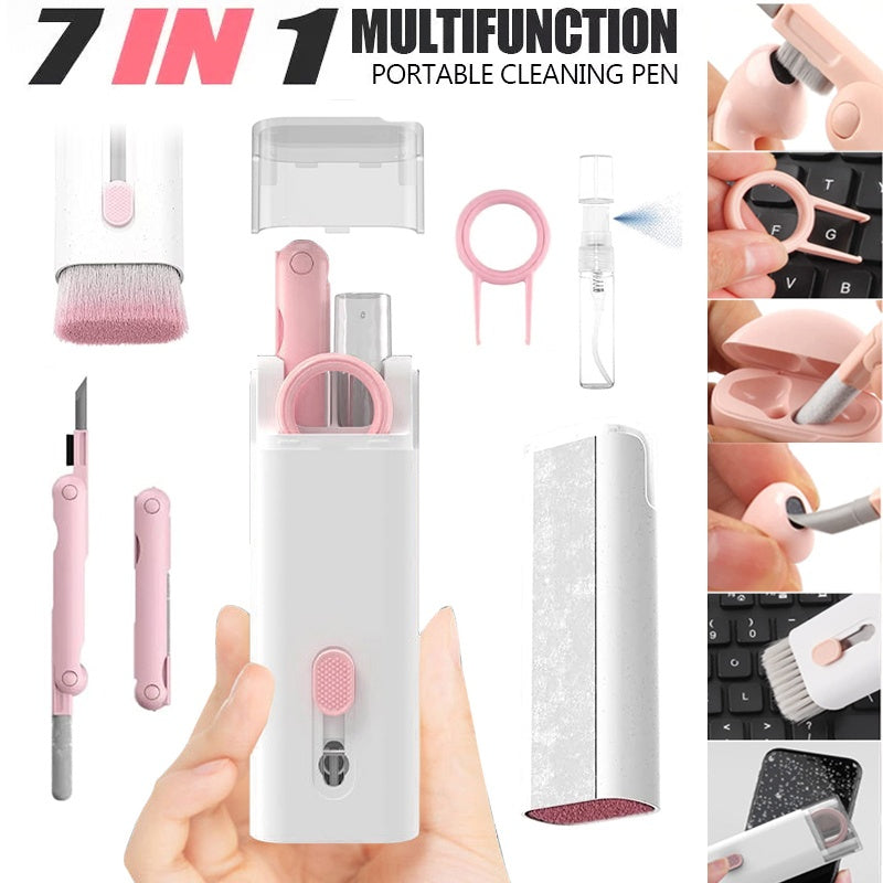 7-in-1 Electronics Cleaning Kit for Keyboards, Laptops & Earbuds