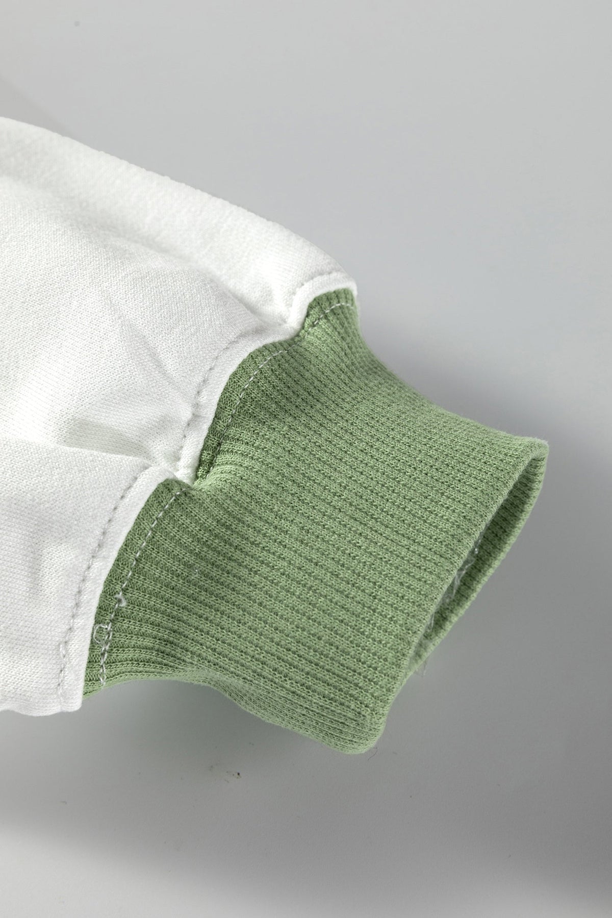 Colorblock Crewneck Henley Sweatshirt