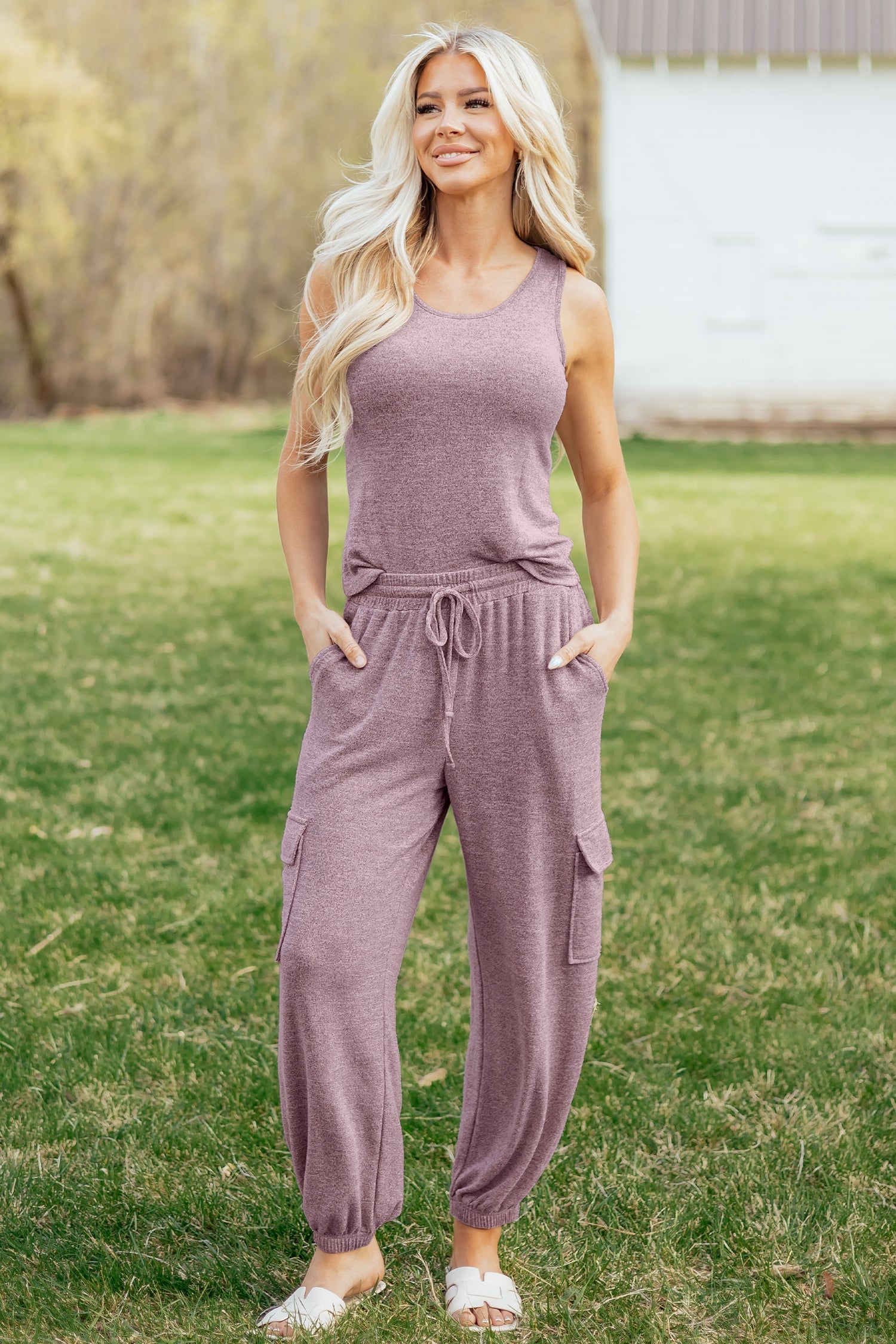 Maeve Bouquet Casual Tank Top Set