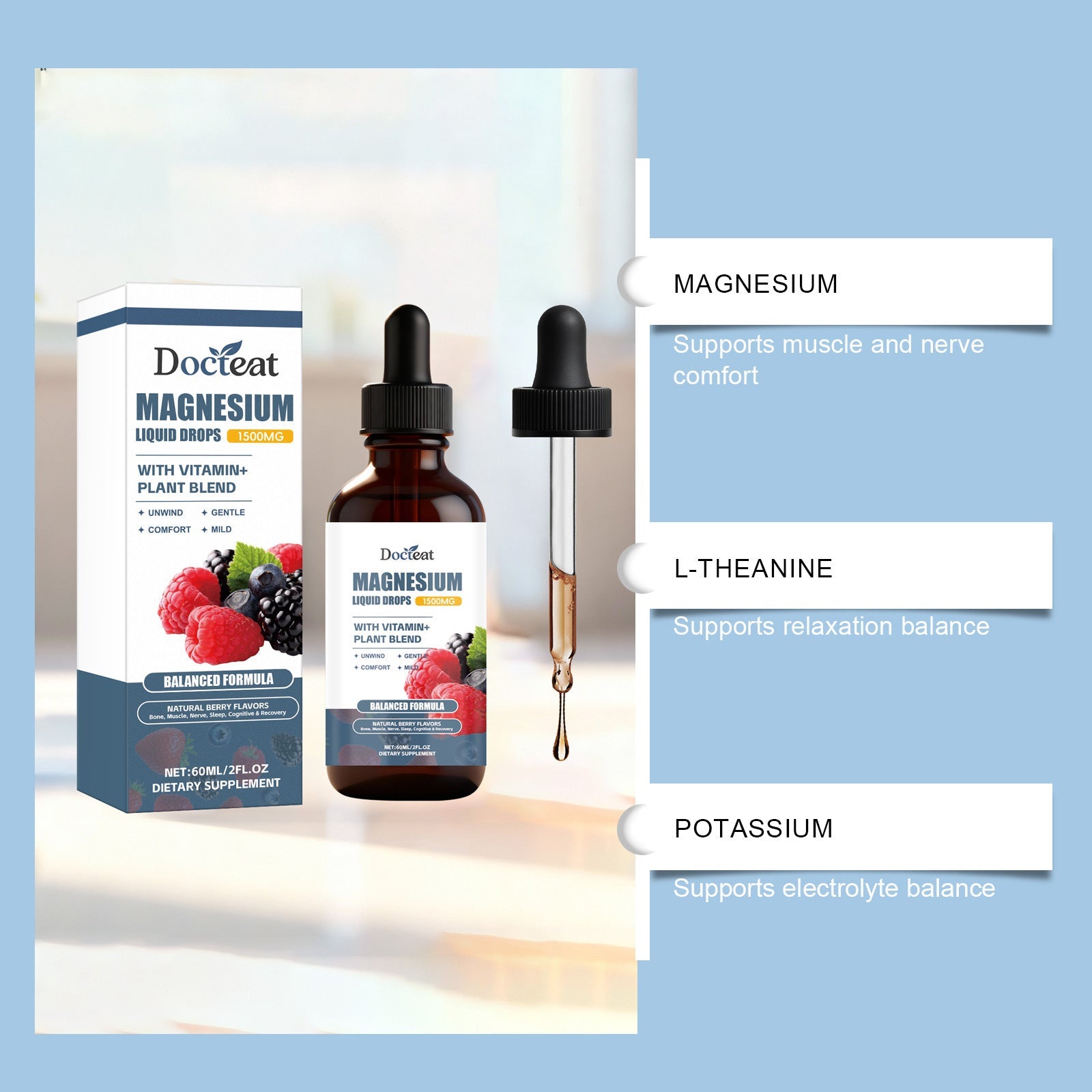 Magnesium Compound Nutritional Supplement Drops