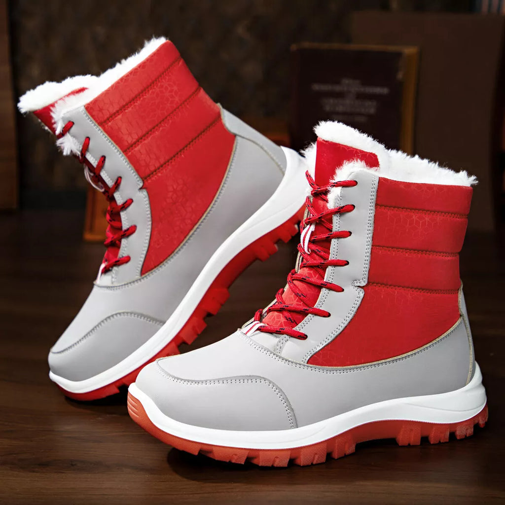 Winter Waterproof Snow Boots with Warm Fur Lining