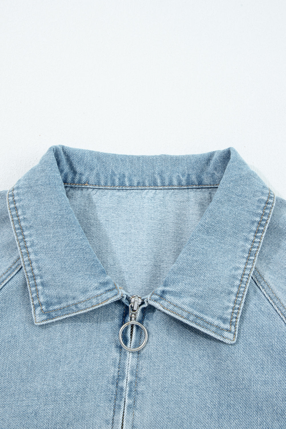 Abigail Collared Zip Up Jacket