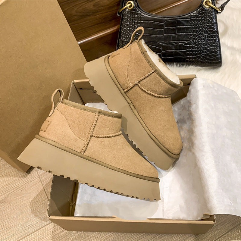 Women's Muffin Thick Sole Snow Boots Winter