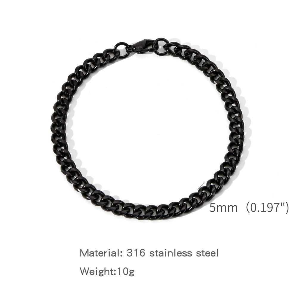 A Stylish Versatile Round-brushed Minimalist Bracelet
