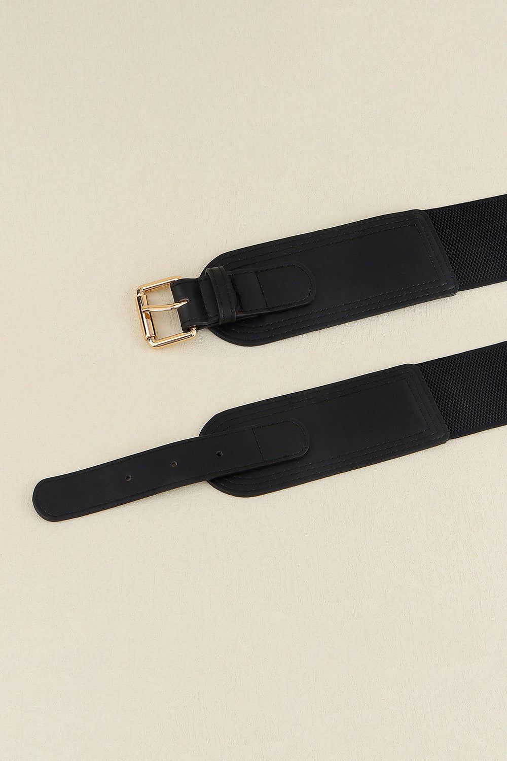 Wide Elastic PU Belt with Buckle for Women Casual Formal Style - Image 9