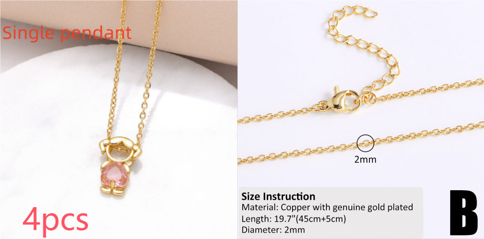 18k Gold Plated Minimalist Hip-Hop Chain Necklace for DIY Styling