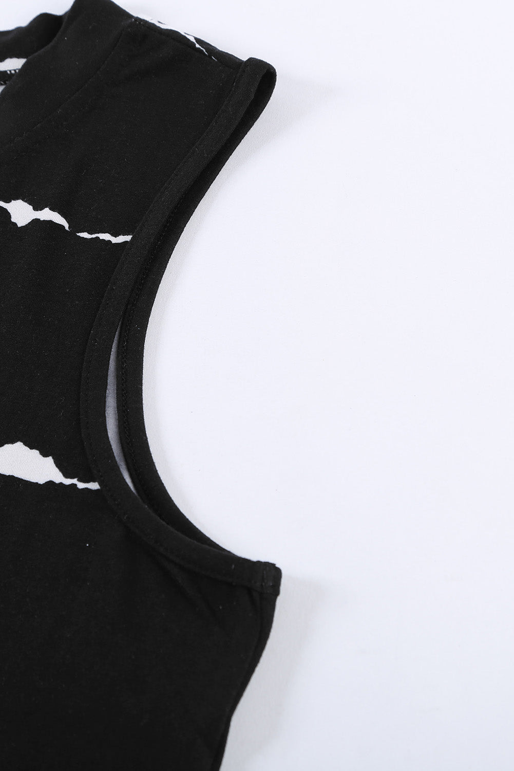 Apricot Allover Leopard Print Round Neck Tank Top