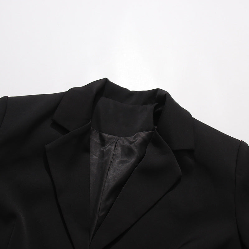 Women's 3D Floral Hem Blazer Button Down Tailored Jacket - Image 9