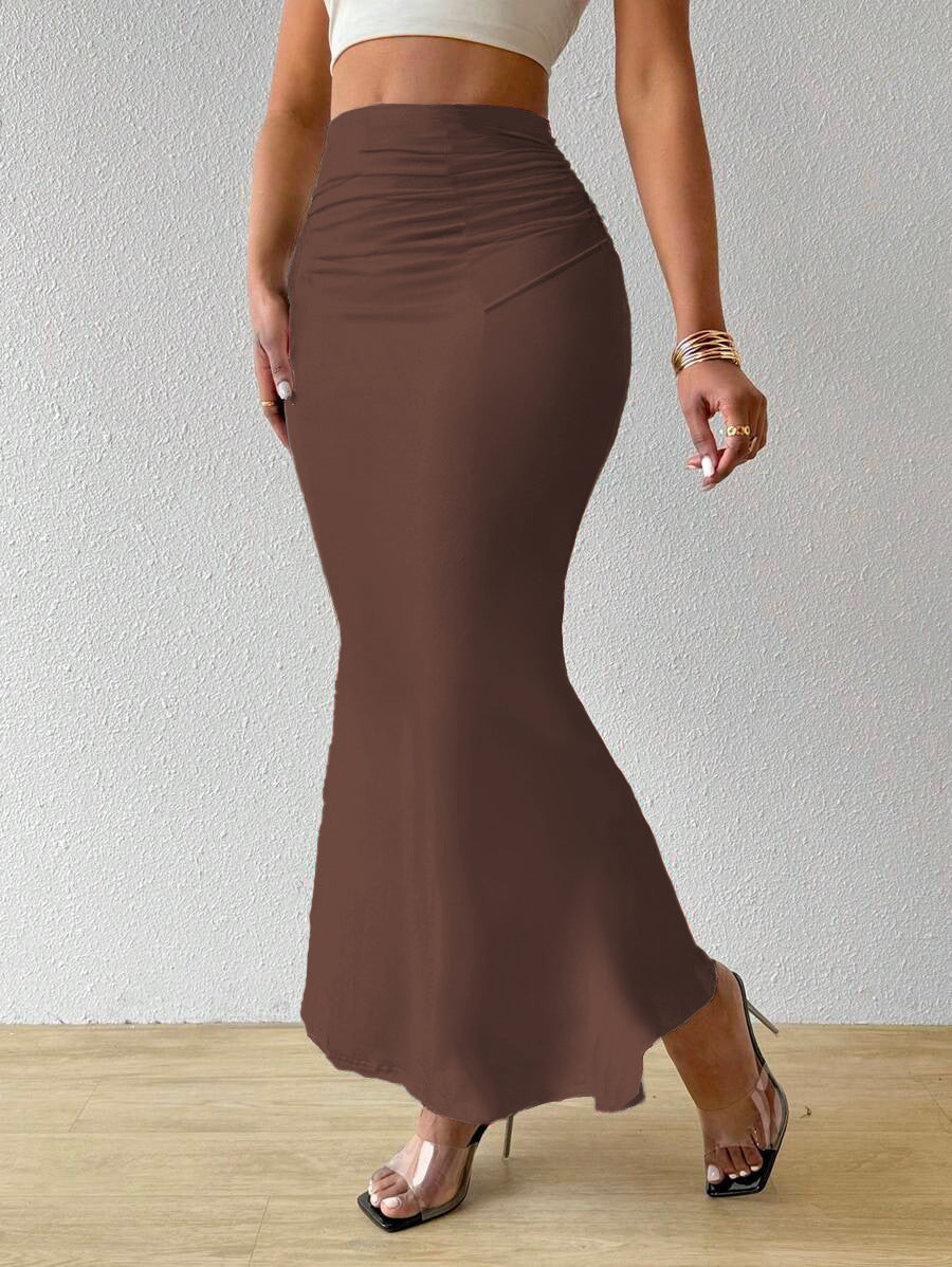 Women's High-Waisted Zebra Print Midi Skirt - Fitted Bodycon