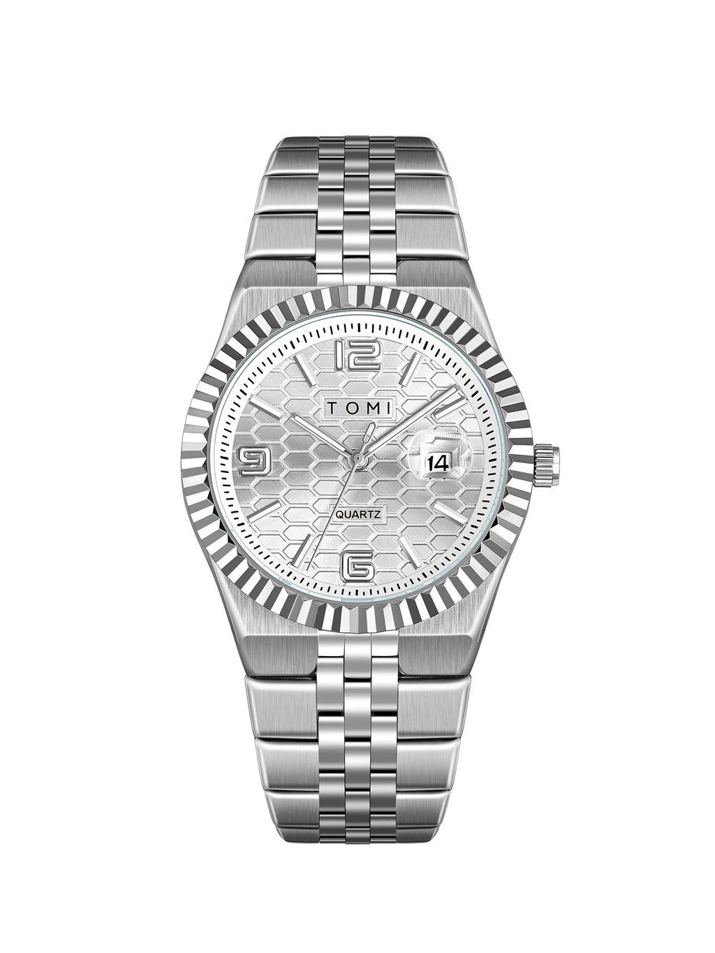 Minimalist Men's Quartz Wristwatch with Classic Silver Finish