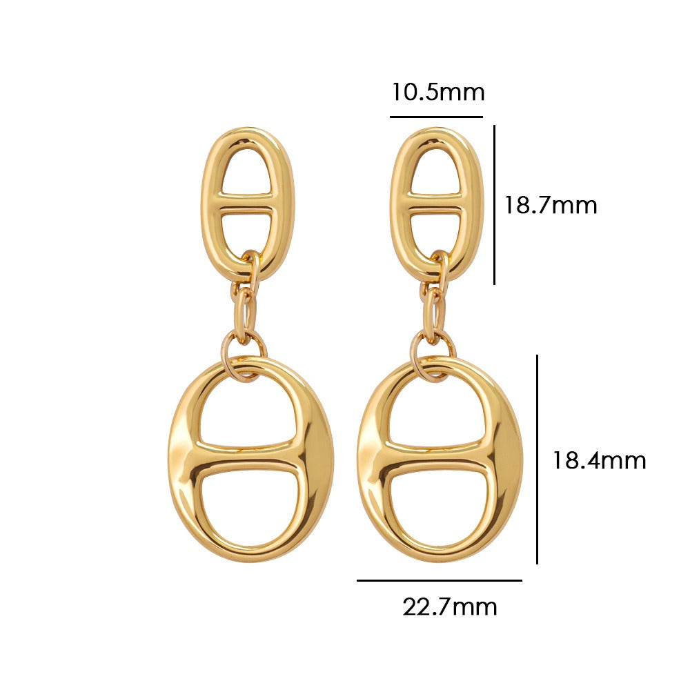 18K Gold Geometric Sun Jewelry Set - Necklace, Bracelet & Earrings