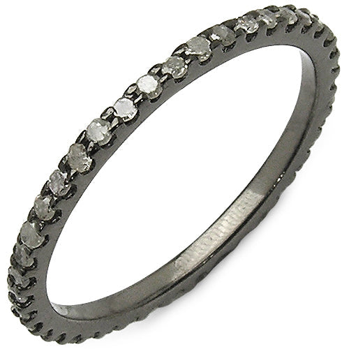 0.60 Carat Genuine TLB Diamond .925 Sterling Silver Ring