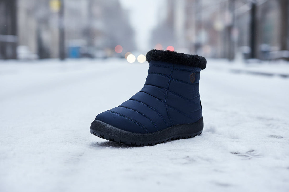 Women's Waterproof Snow Boots with Thickened Cotton Lining