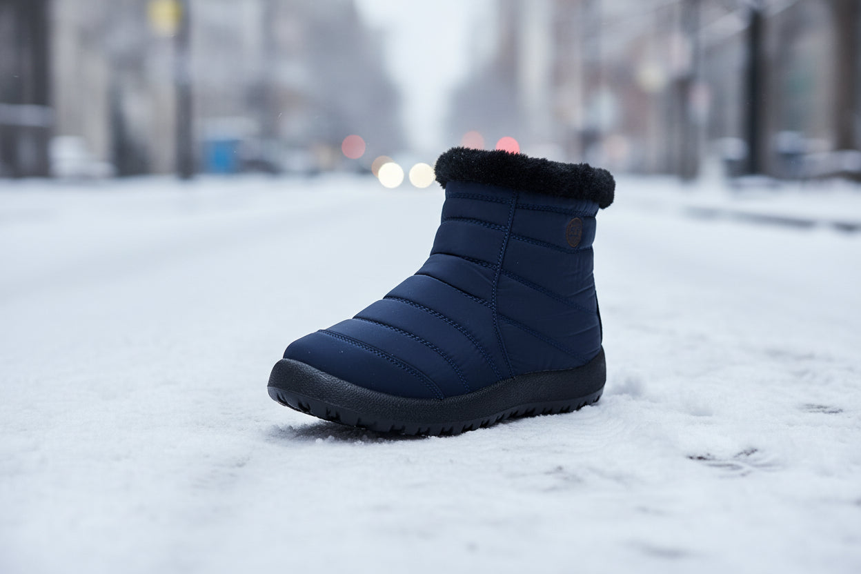 Women's Waterproof Snow Boots with Thickened Cotton Lining