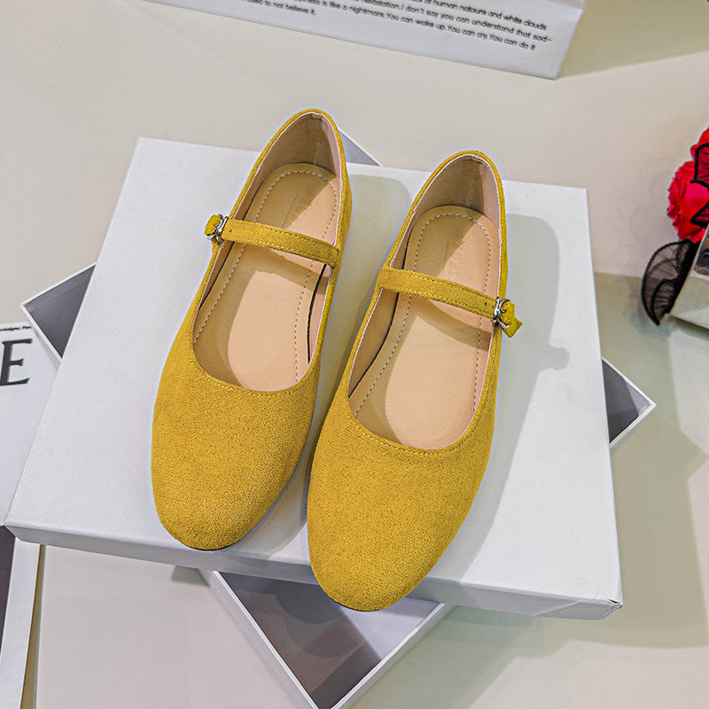 Women's Flat Vintage Mary Jane Pumps Minimalist Style