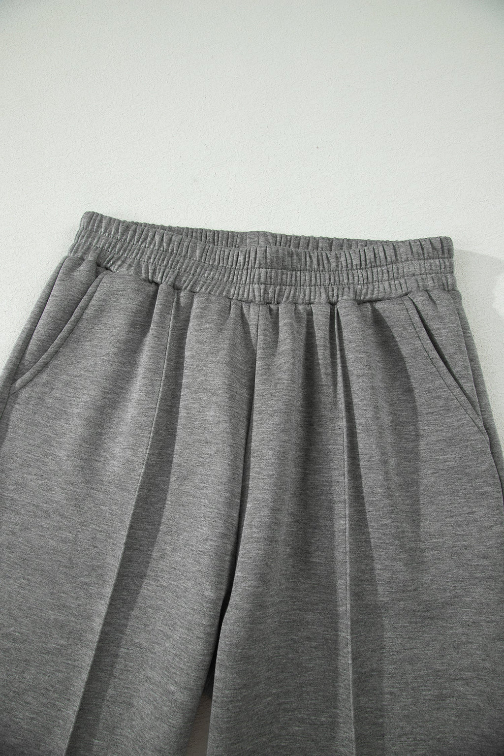 Half Zip Polo Tee and High Waist Pant Knit Loungewear Set