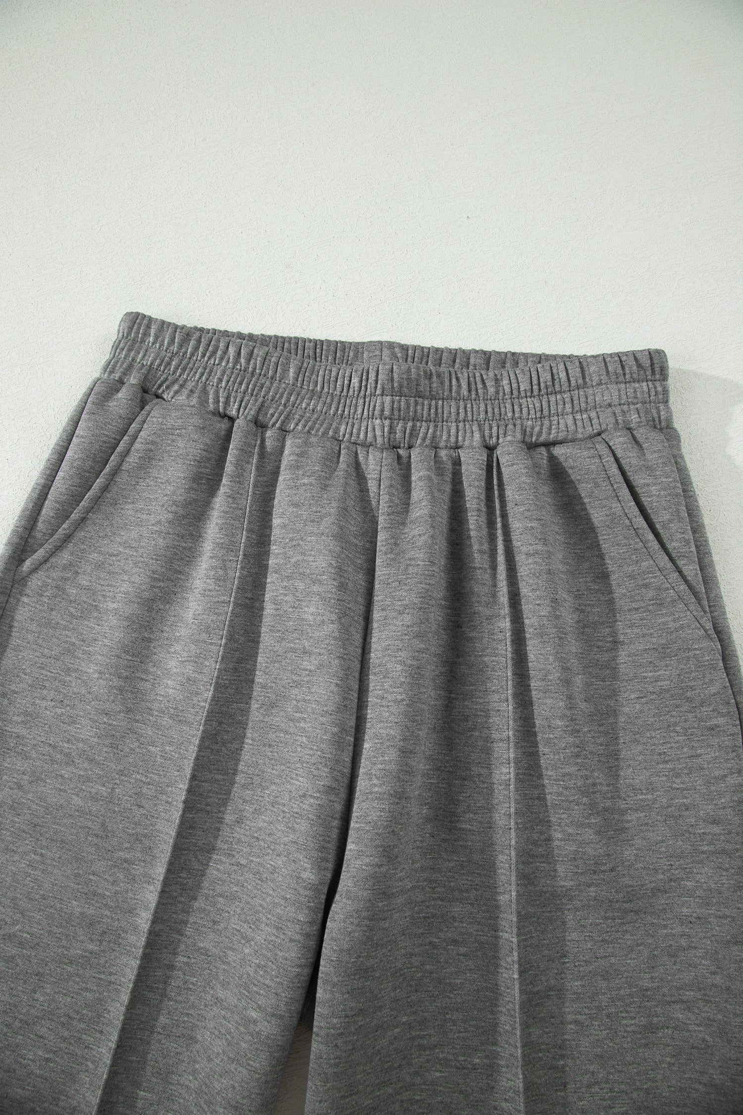 Half Zip Polo Tee and High Waist Pant Knit Loungewear Set
