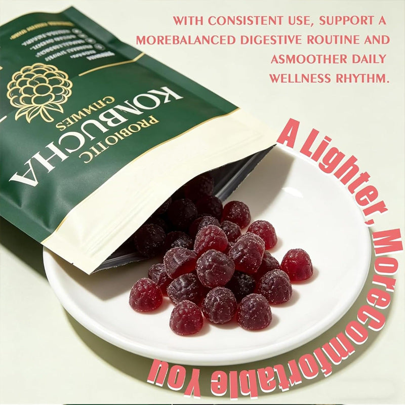 In-stock Kombucha Gummies 60 Pieces Per Bag