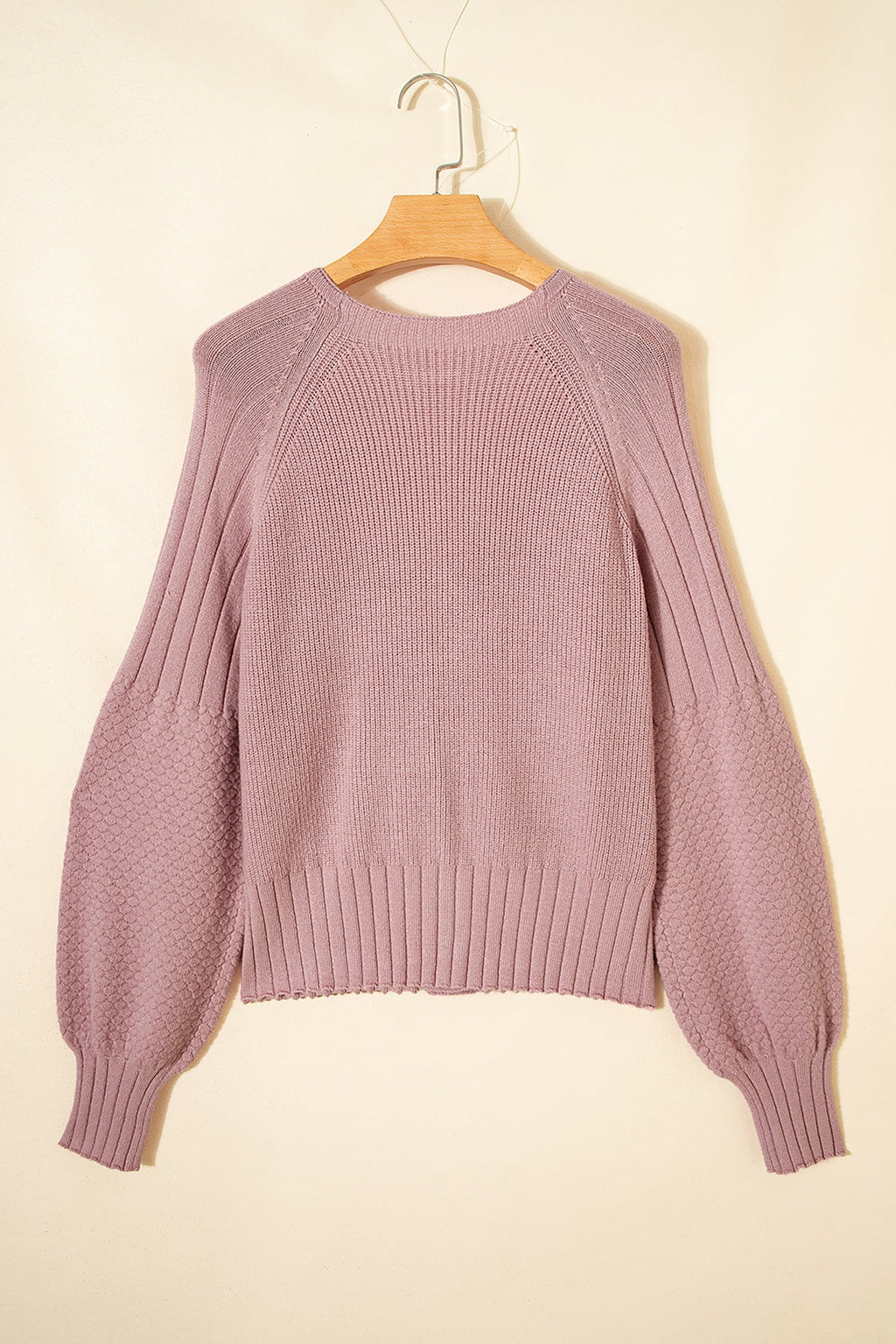 Textured Knit Button Front V-Neck Cardigan