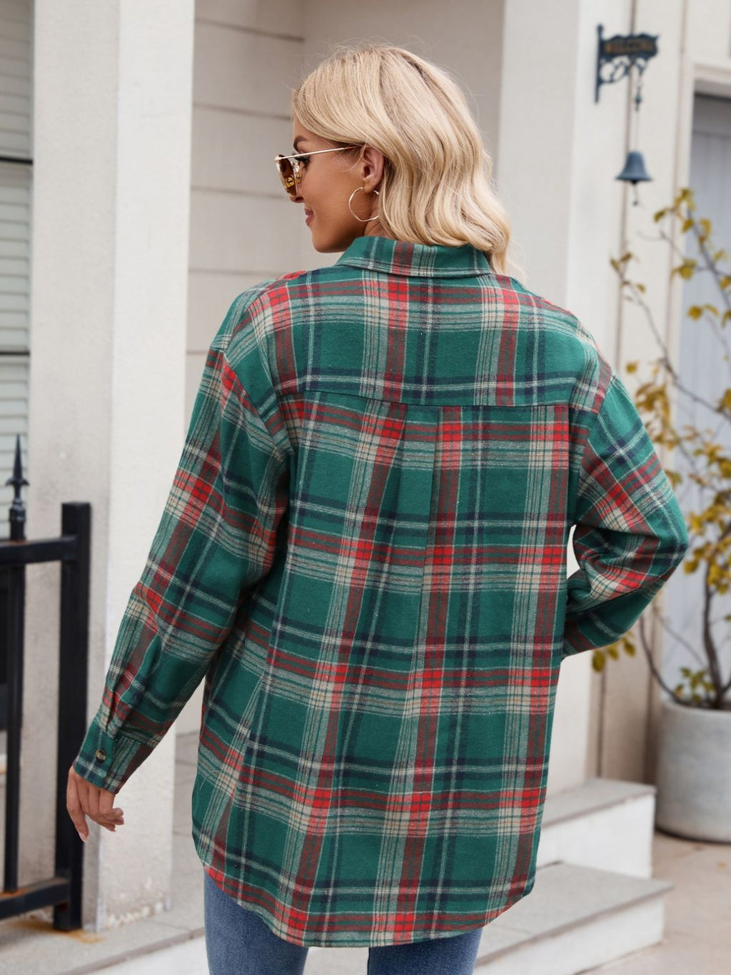 Mandy Plaid Button Up Long Sleeve Shirt | Women's