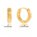 Minimalist 18K Gold-Plated Titanium Steel Stud Earrings
