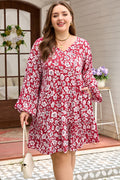 Georgina Balloon Sleeve Relaxed PLUS Dress