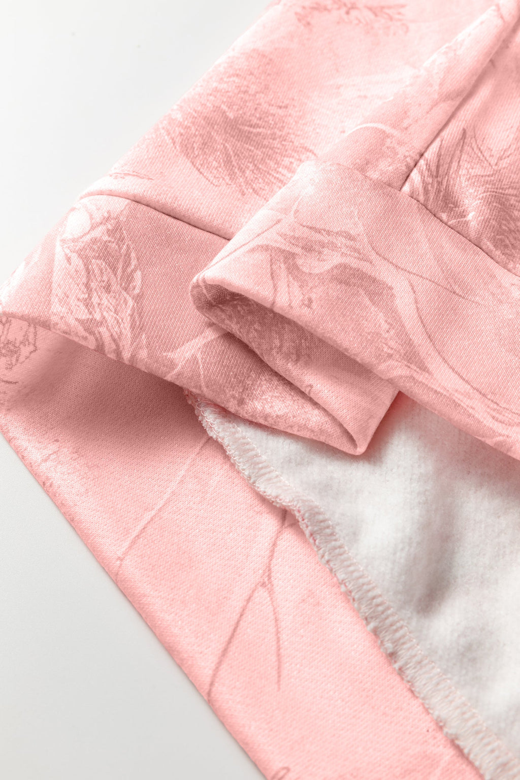 Light Pink Camo Woodland Oversized Sporty Hoodie