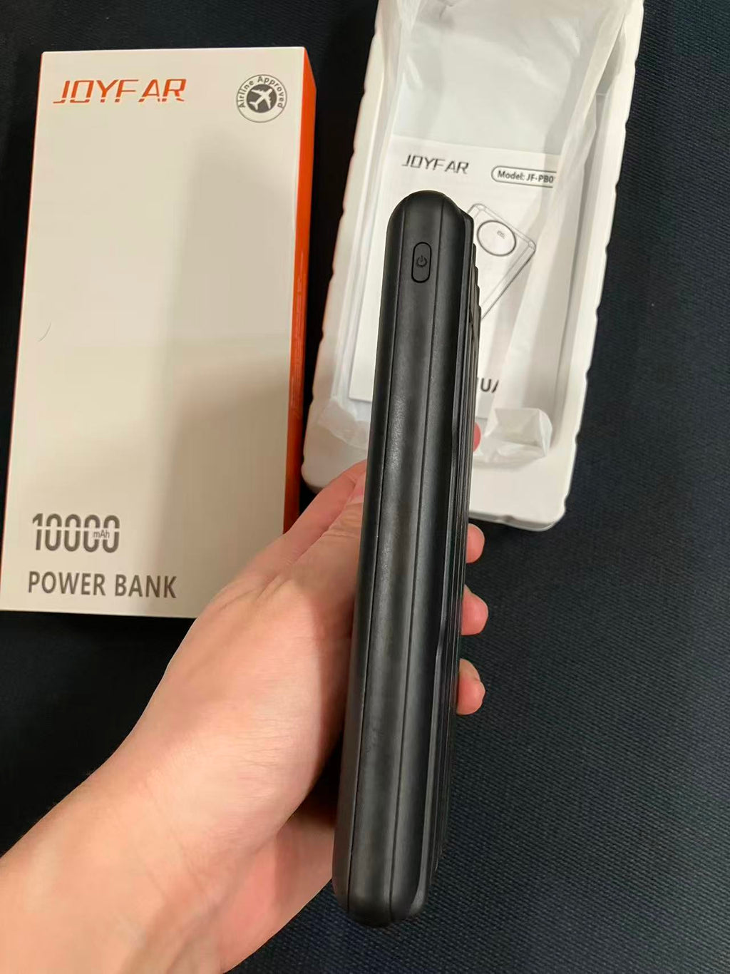 Portable Charger Power Bank - Slim Battery Pack USB C 10000mAh Built in Cable 22.5W Phone Fast Charging