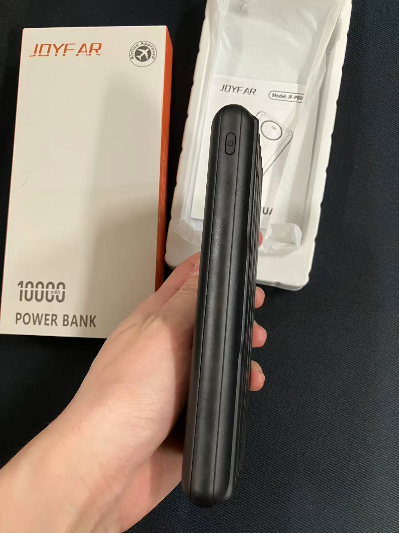 Portable Charger Power Bank - Slim Battery Pack USB C 10000mAh Built in Cable 22.5W Phone Fast Charging