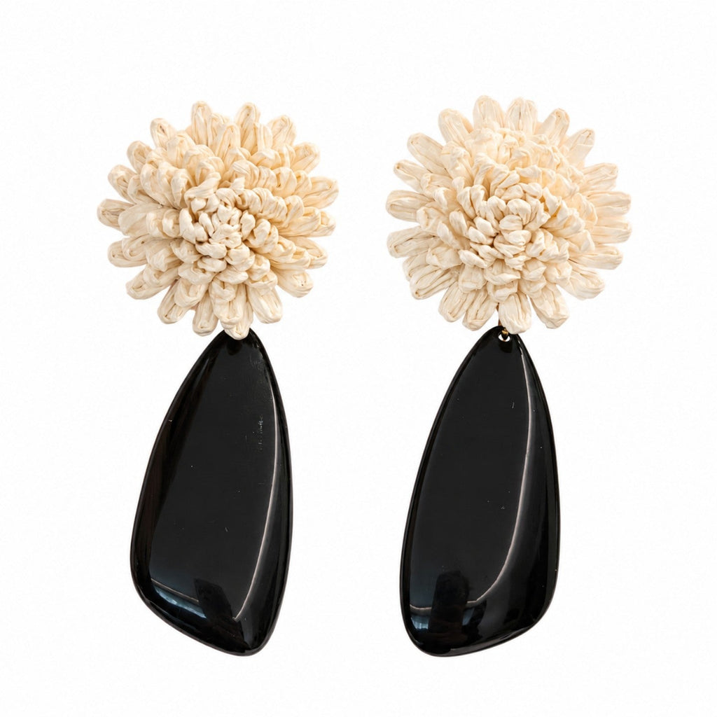 Retro Niche Handmade Flower Stud Earrings