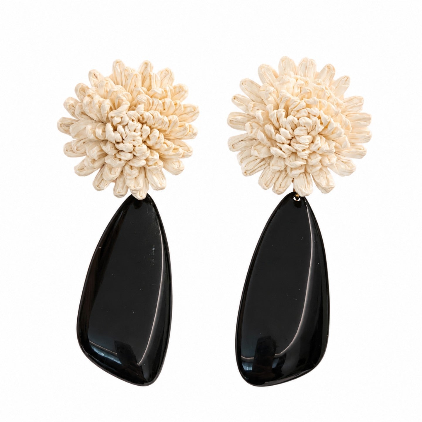 Retro Niche Handmade Flower Stud Earrings