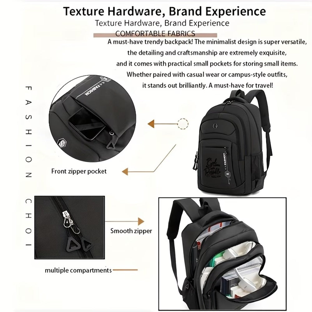 Faithful Traveler All Things Possible Backpack