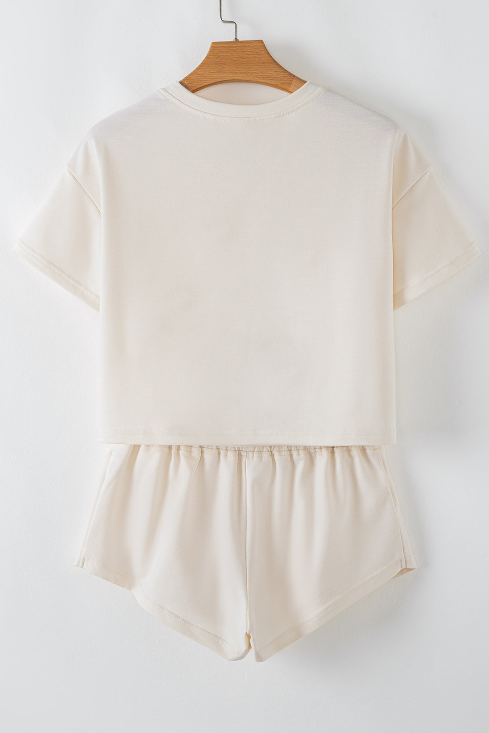 Cropped Tee & Ruffle High Waist Skort Set | Mauve