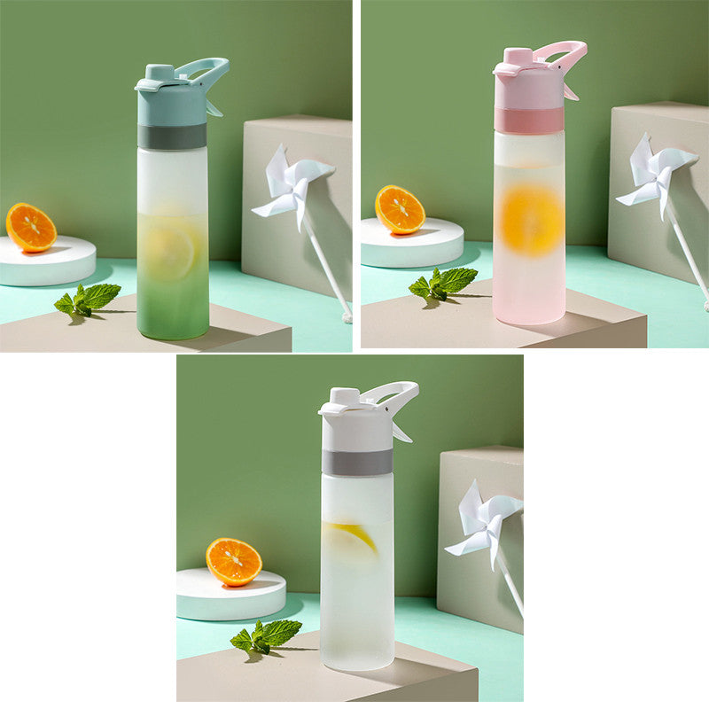 Large Capacity Spray Water Bottle for Sports Fitness and Travel