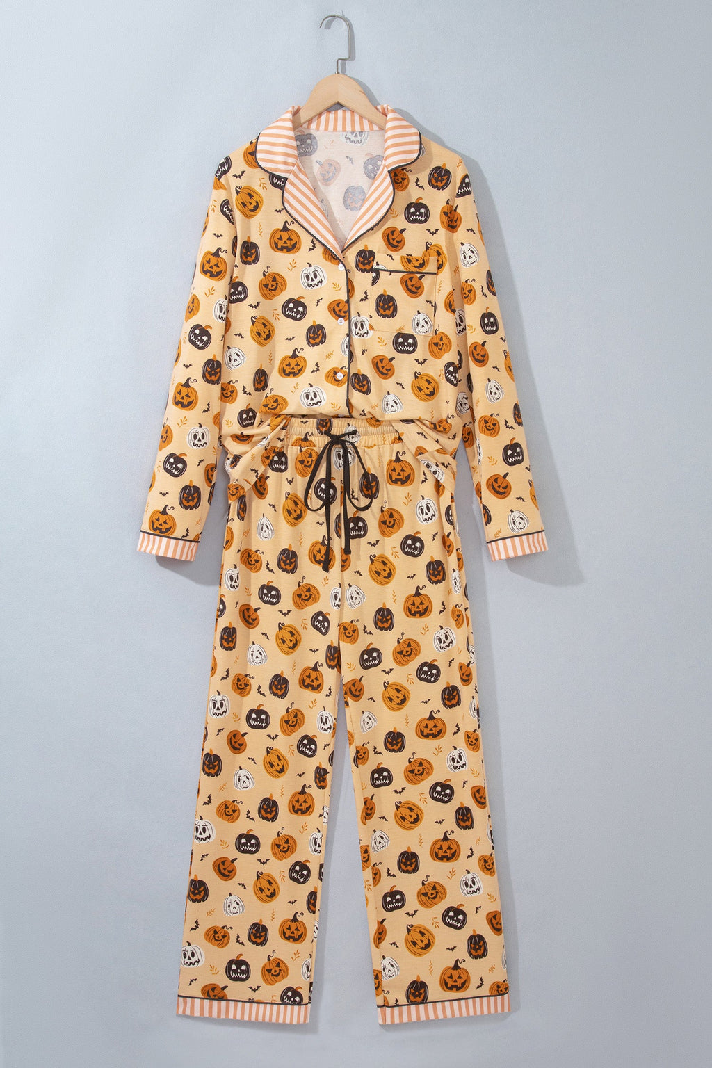 Halloween Pumpkin Top & Pants Pajama Set